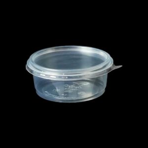 120/250ml Clear Container With Lid "XPRO" - 40 pieces