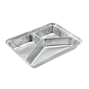 3 Partition Aluminuim Container 1200ml
