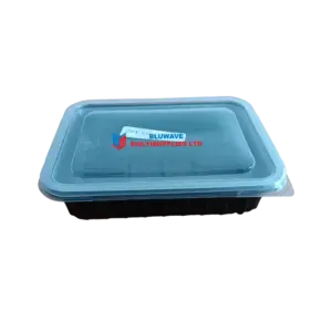 5x7 Shallow with lid black - pack of 10 pcs