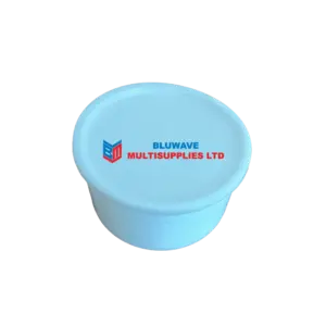 1 Ltr Dentex White Container + lid - pack of 40 pcs